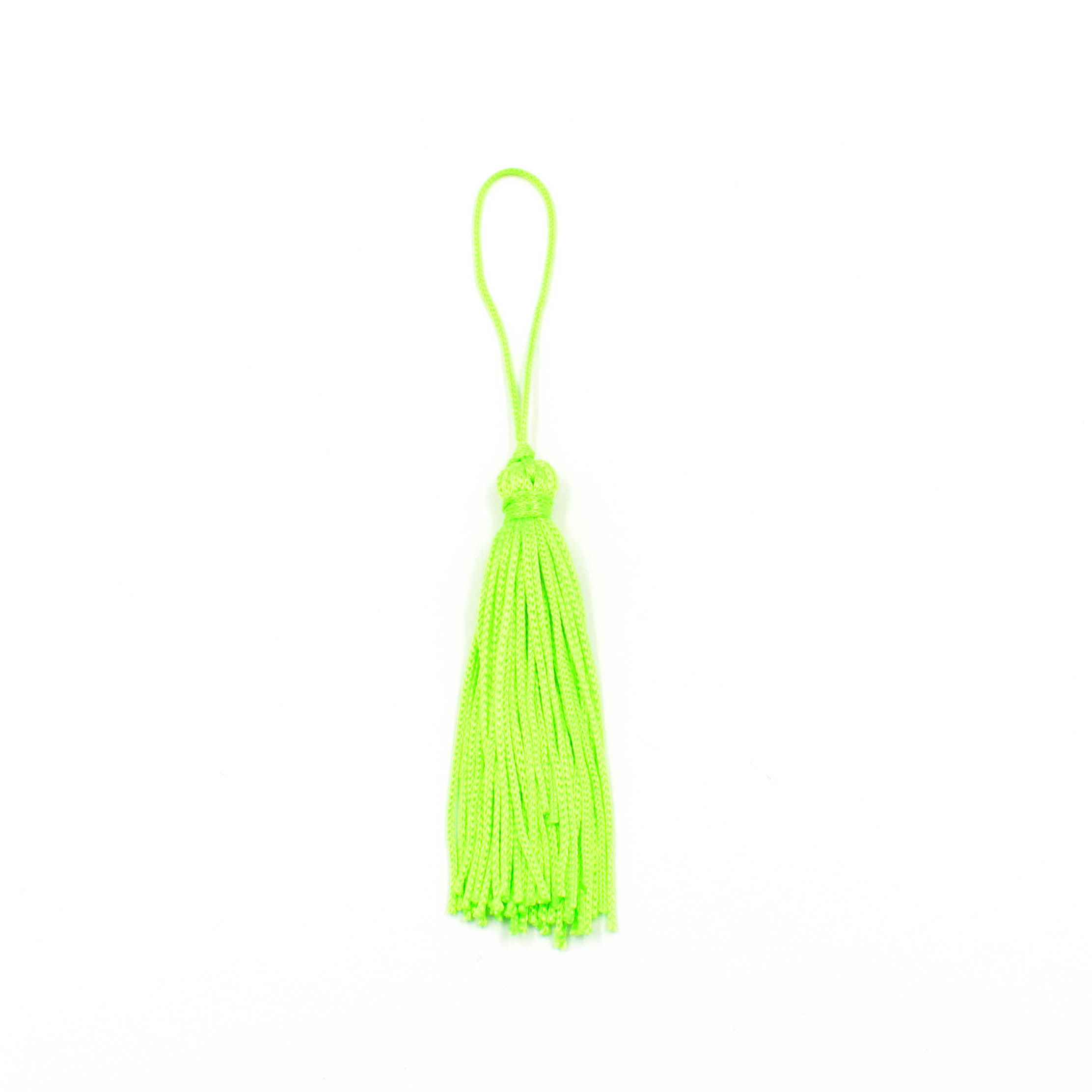 PINGENTE-POMPOM-TASSEL-70MM-EM-POLIESTER-COM-10-PECAS-036M---VERDE-NEON-036