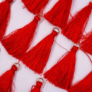 PINGENTE POMPOM TASSEL COM ARGOLA 40MM COM 10 PEÇAS