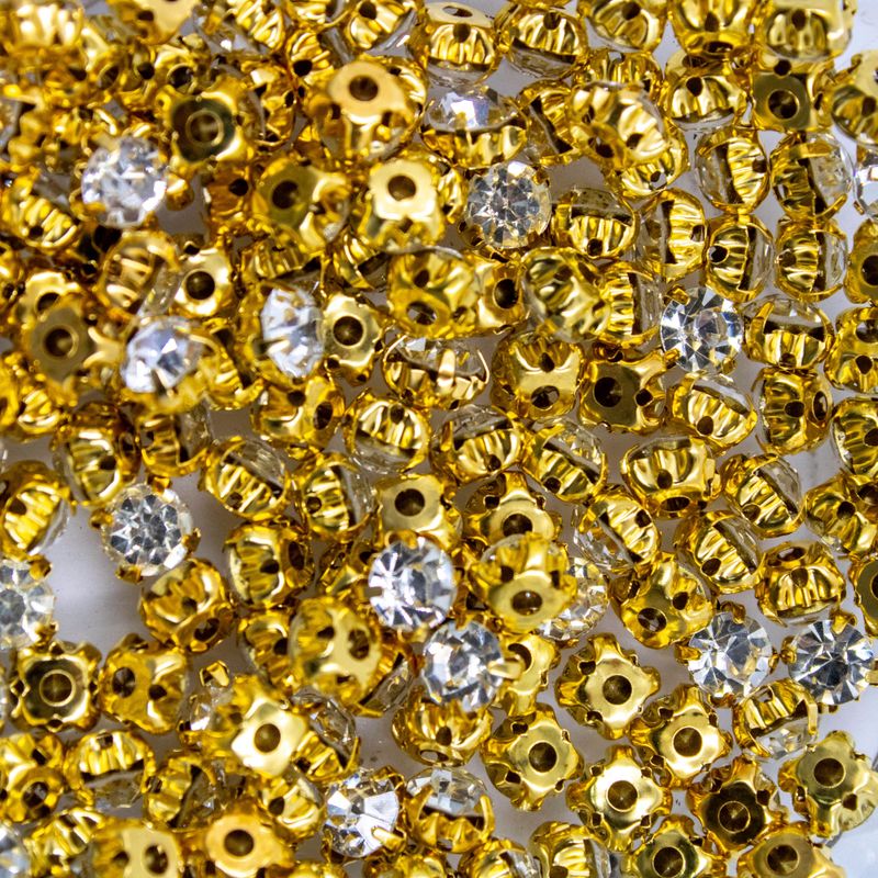 STRASS-DE-COSTURA-COM-CAIXINHA-4-GARRAS-SS28-EM-FERRO-COM-72-PECAS-201KR---DOURADO-PRATA-201