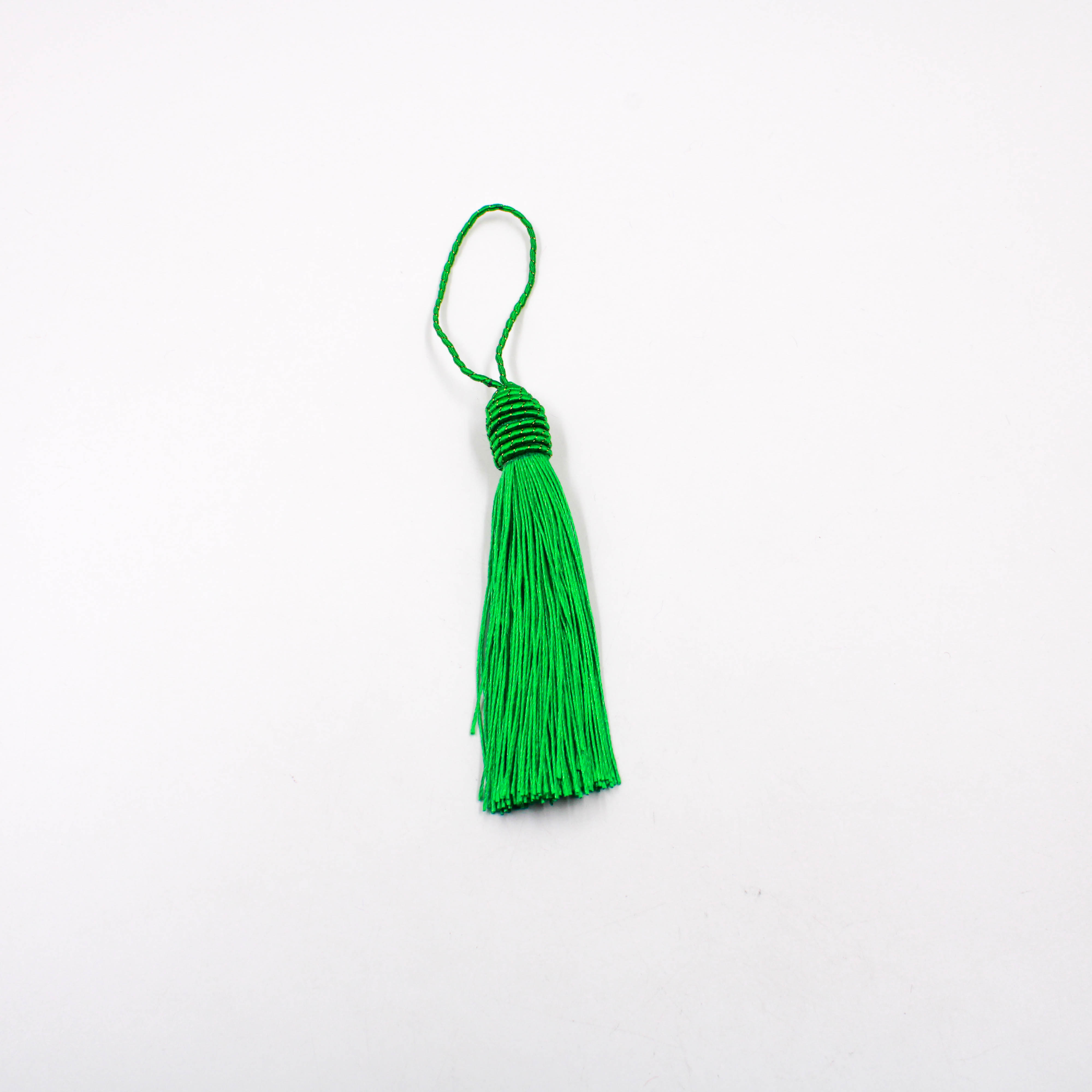 PINGENTE-POMPOM-TASSEL-COM-TULIPA-90MM-EM-POLIESTER-COM-5-PECAS-VERDE-BANDEIRA