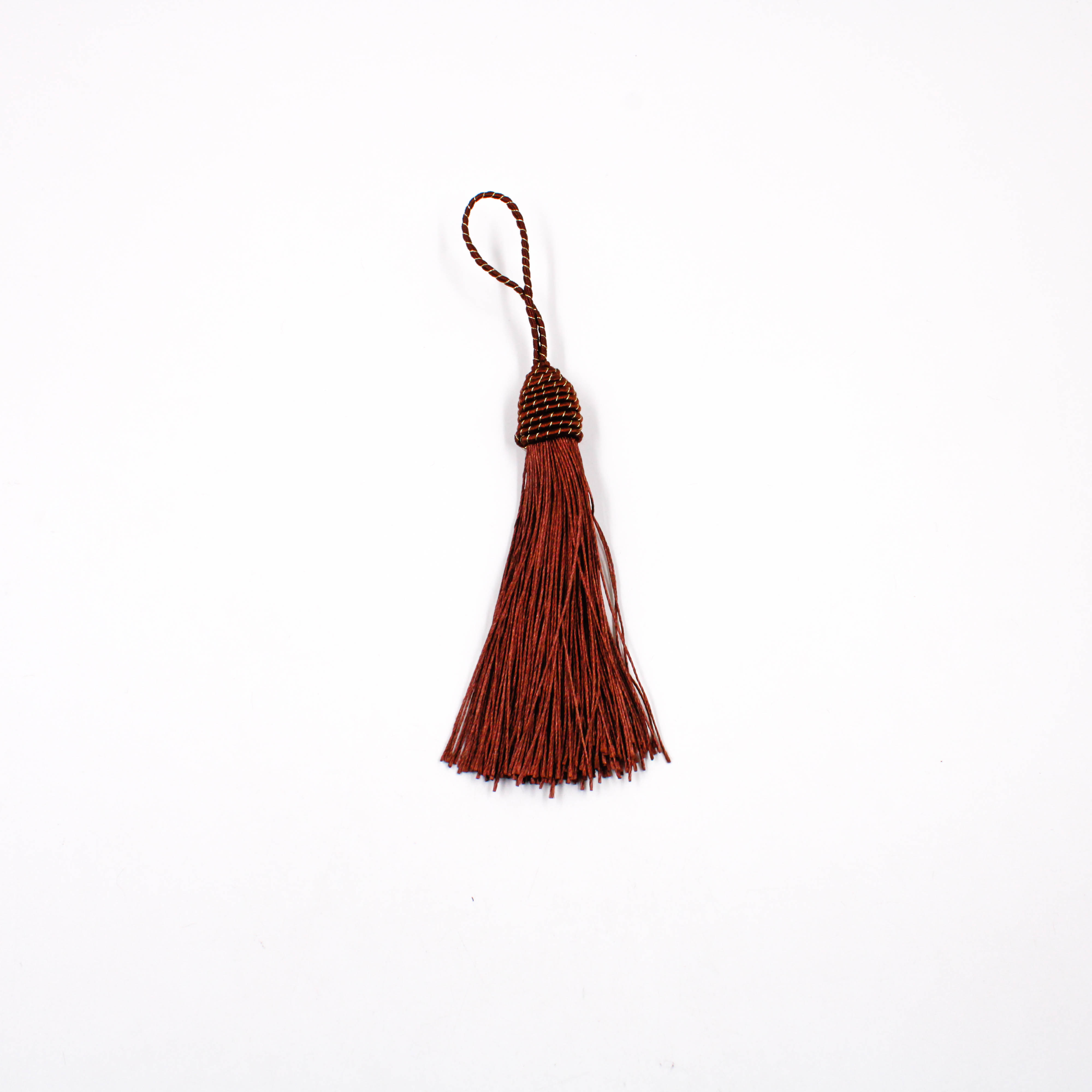 PINGENTE-POMPOM-TASSEL-COM-TULIPA-90MM-EM-POLIESTER-COM-5-PECAS-243---MARROM-Z43