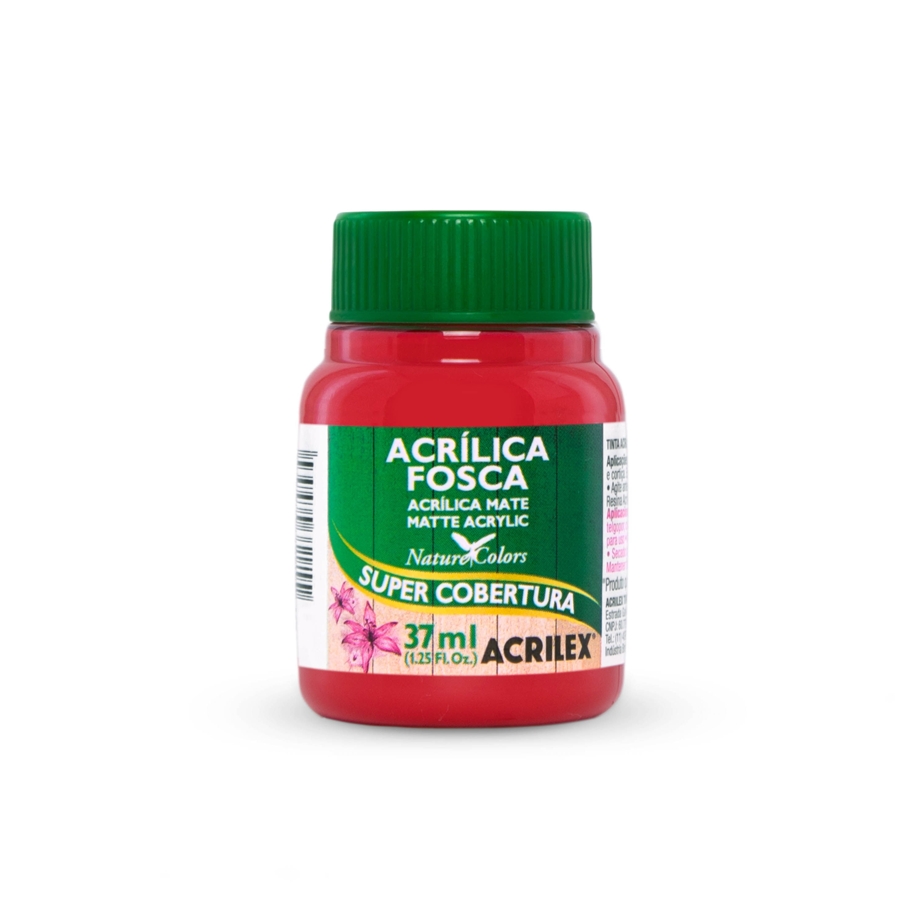 TINTA-ACRILICA-FOSCA-37ML-ACRILEX---555---VERMELHO