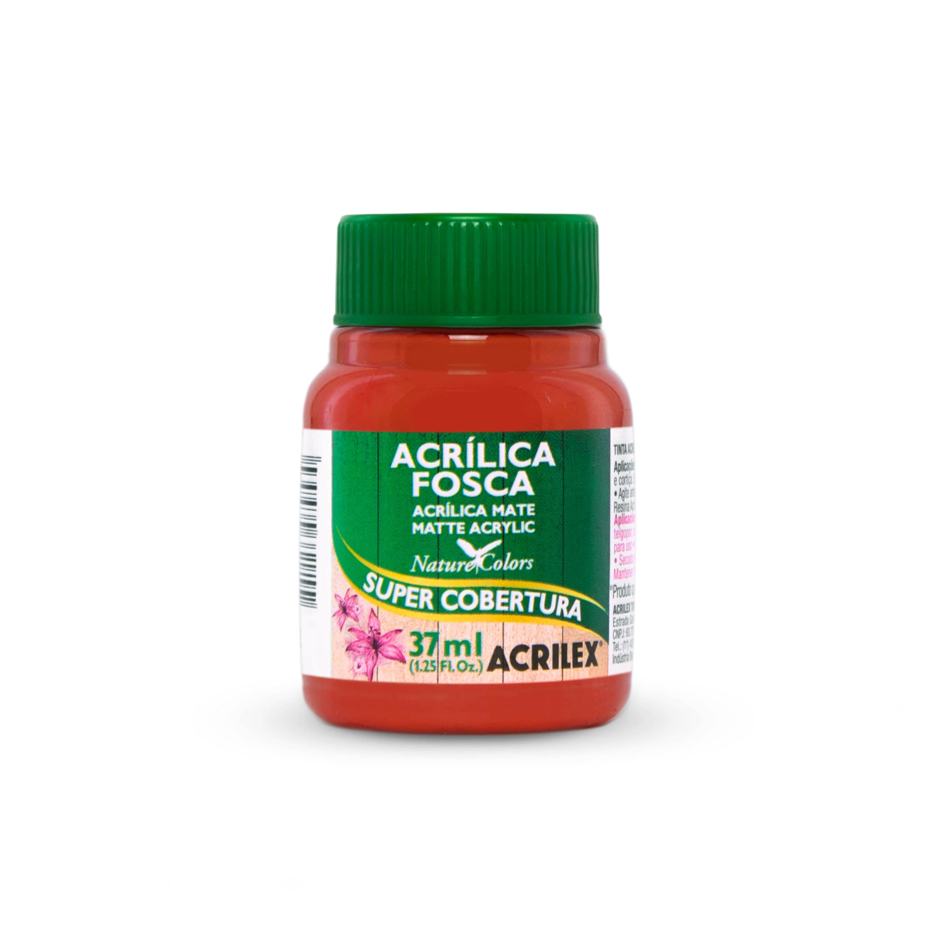 TINTA-ACRILICA-FOSCA-37ML-ACRILEX---507---VERMELHO-FOGO