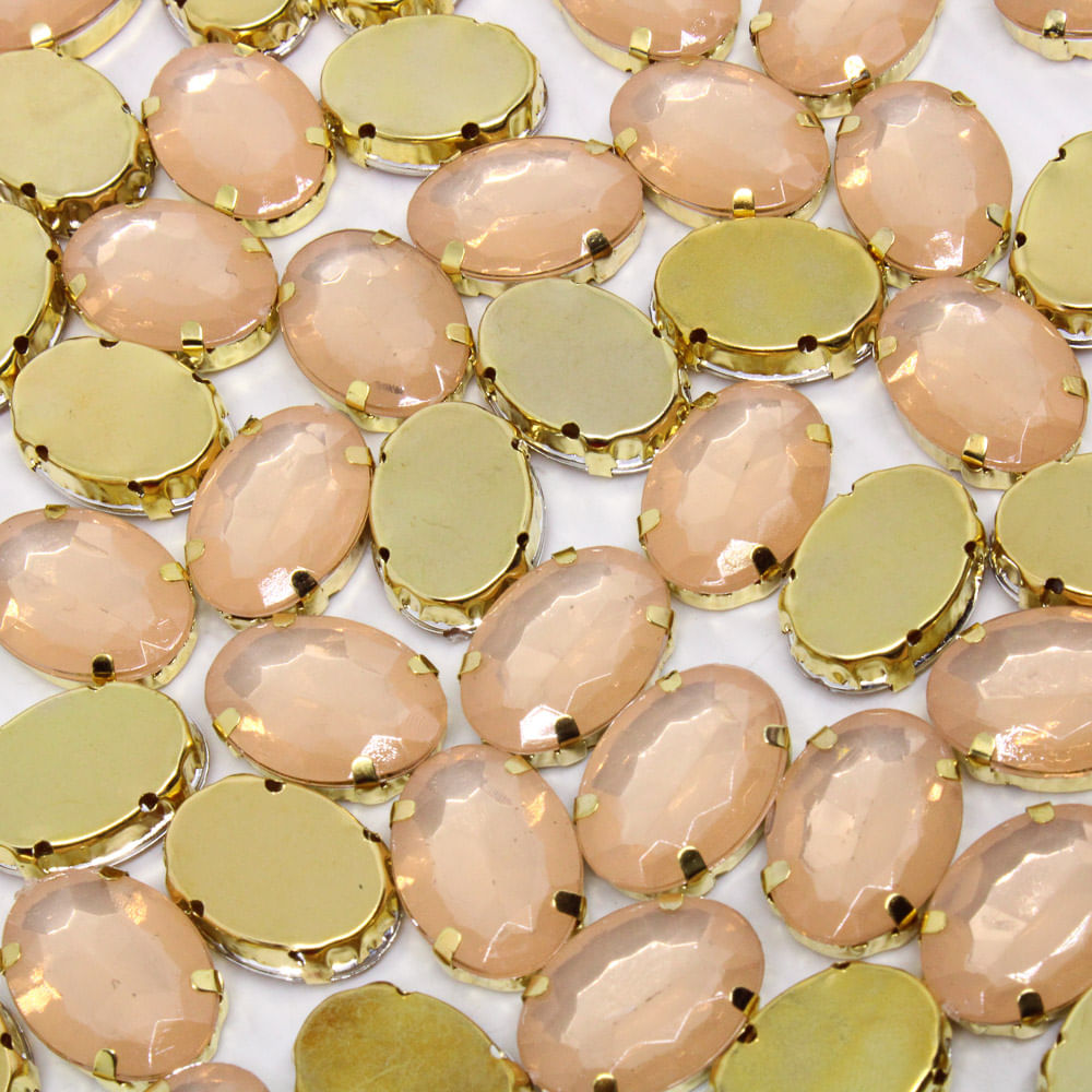 CHATON-ENGRAMPADO-DOURADO-OVAL-13X18MM-EM-ACRILICO-COM-25-PECAS---123A---LT-PEACH