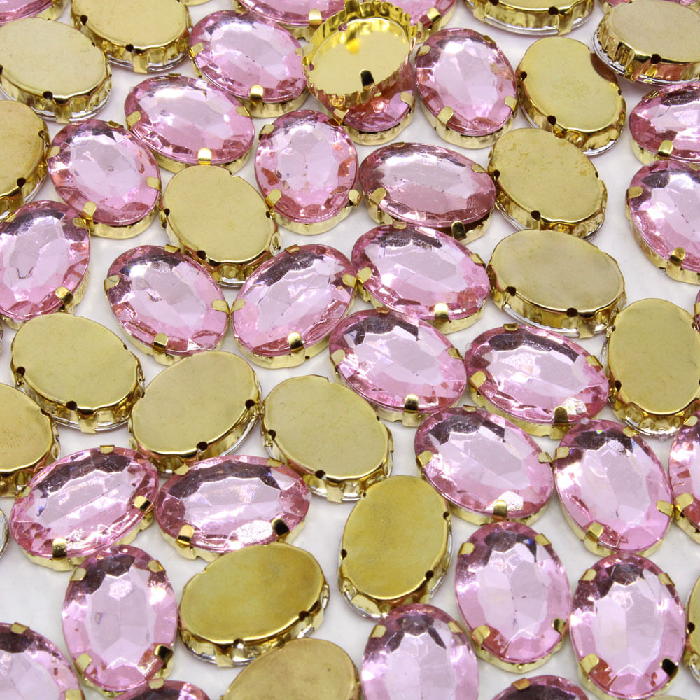 CHATON-ENGRAMPADO-DOURADO-OVAL-13X18MM-EM-ACRILICO-COM-25-PECAS-134KR---ROSE-CLARO-134