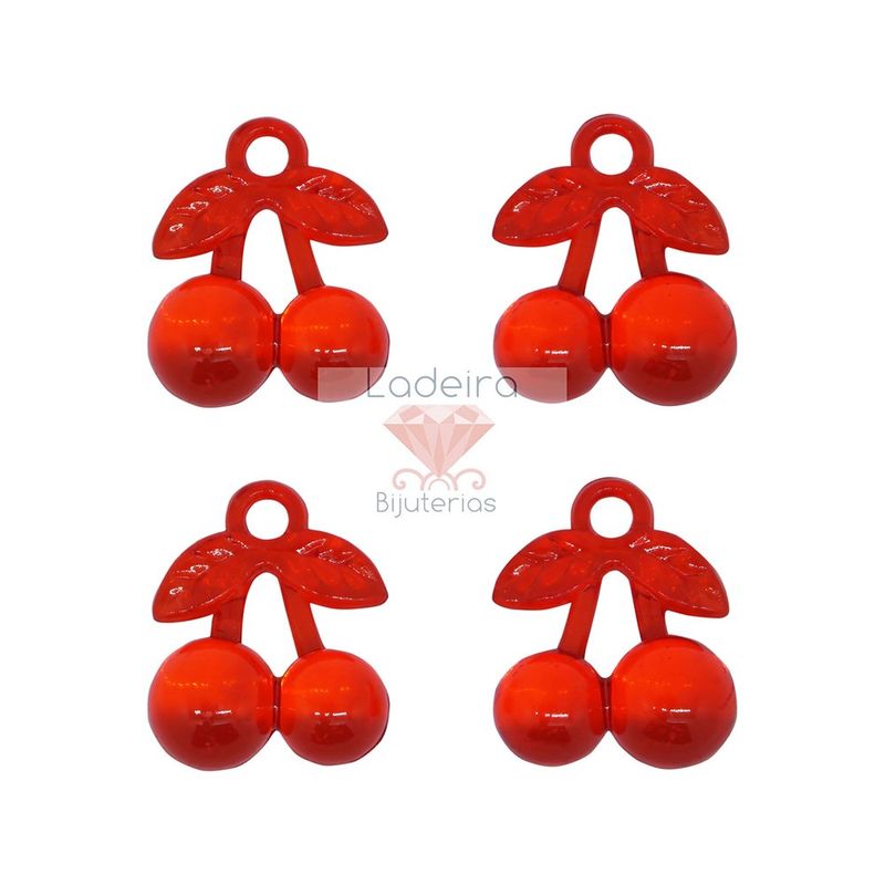 PINGENTE-CEREJA-26X21MM-EM-ACRILICO-COM-50GR-026---VERMELHO-026