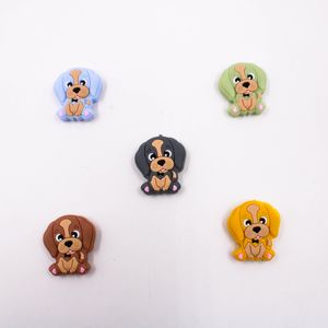 ENTREMEIO CACHORRO PARA PRENDEDOR DE CHUPETA 30MM EM SILICONE COM 05 PEÇAS