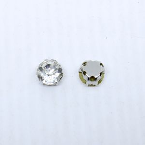 STRASS DE COSTURA C/CAIXINHA 3 GARRAS SS34 EM LATÃO COM 72 PEÇAS