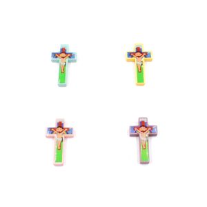 CRUCIFIXO PARA TERÇO 37X19MM EM MADEIRA COM 20 PEÇAS