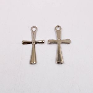 PINGENTE CRUZ LISA 43X20MM EM ZAMAC COM 12 PEÇAS