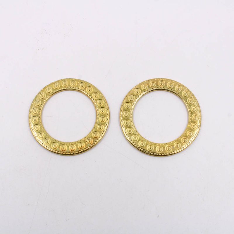 ARGOLA-TRABALHADA-PONTILHADA-39MM-EM-ZAMAC-COM-12-PECAS---DOURADO