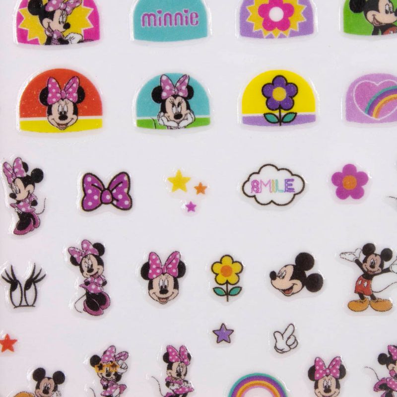 CARTELA-DE-ADESIVOS-UNHA-MINNIE-EM-PLASTICO-COM-12-PACOTES---103---COLORIDO