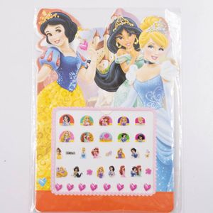 CARTELA DE ADESIVOS UNHA CINDERELA JASMINE E BRANCA DE NEVE PLASTICO COM 12 PACOTES