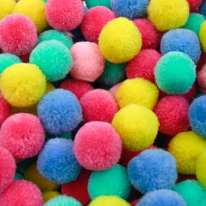 POMPOM DE BOLINHA 15MM EM POLIESTER COM 50 PEÇAS