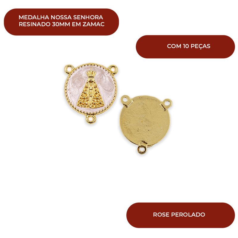 MEDALHA-NOSSA-SENHORA-RESINADO-30MM-EM-ZAMAC-COM-10-PECAS---382---ROSE-PEROLADO