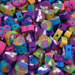 ENTREMEIO FIMO DIVERSOS INFANTIL 10MM EM PVC COM 500 PEÇAS