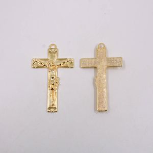 PINGENTE CATAFORETICO CRUCIFIXO 75X45MM EM ZAMAC COM 02 PEÇAS