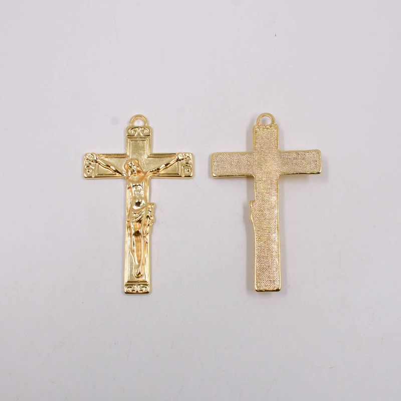 PINGENTE-CATAFORETICO-CRUCIFIXO-75X45MM-EM-ZAMAC-COM-02-PECAS---DOURADO