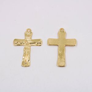 PINGENTE CATAFORETICO CRUCIFIXO 62X45MM EM ZAMAC COM 02 PEÇAS