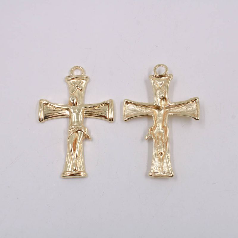 PINGENTE-CATAFORETICO-CRUCIFIXO-64X41MM-EM-ZAMAC-COM-02-PECAS---DOURADO