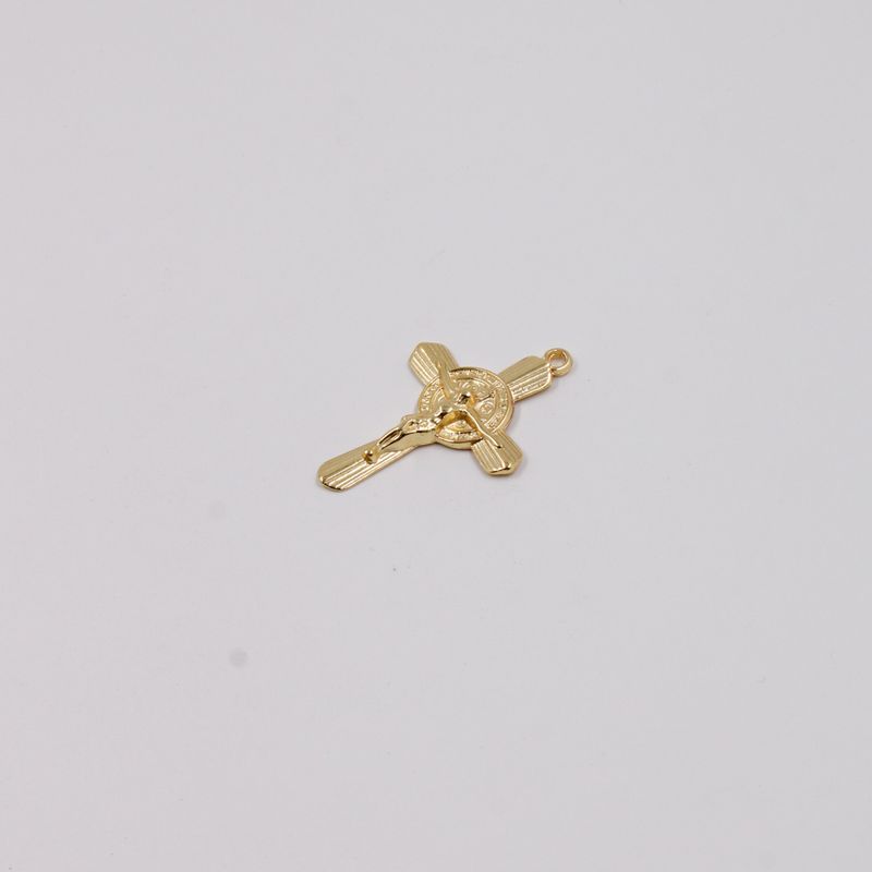 PINGENTE-CATAFORETICO-CRUCIFIXO-50X33MM-EM-ZAMAC-COM-12-PECAS---DOURADO