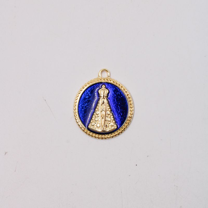 PINGENTE-CATAFORETICO-RESINADO-NOSSA-SENHORA-APARECIDA-33MM-EM-ZAMAC-COM-04-PECAS---DOURADO