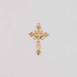 PINGENTE CRUCIFIXO TRABALHADO CATAFORETICO 43X28MM EM ZAMAC COM 12 PEÇAS