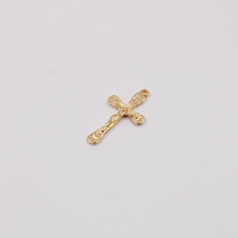 PINGENTE-CRUCIFIXO-TRABALHADO-CATAFORETICO-35X19MM-EM-ZAMAC-COM-12-PECAS---DOURADO