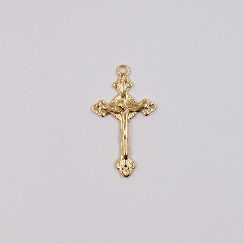 PINGENTE-CATAFORETICO-CRUCIDIXO-TRABALHADO-50X28MM-EM-ZAMAC-COM-12-PECAS---DOURADO