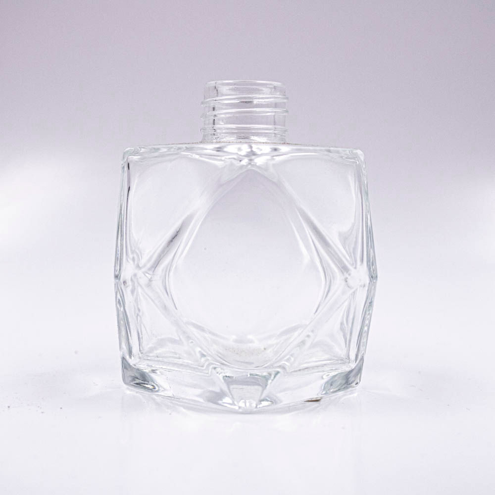 FRASCO-DE-VIDRO-PARA-AROMATIZADOR-R28-410-DIAMANTE-HEXAGONAL-200ML---CRISTAL-TRANSPARENTE