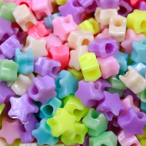 ENTREMEIO ESTRELA INFANTIL 10MM FURO GRANDE EM PLASTICO COM 500G