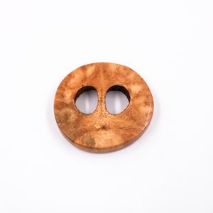 DISCO DE MADEIRA DOIS FUROS 60MM EM PIAÇAVA COM 00 PEÇAS