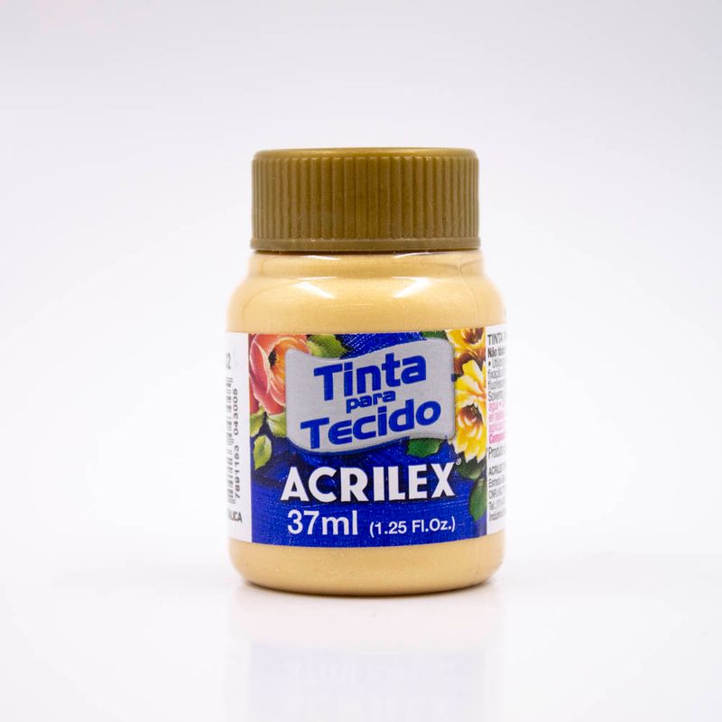 TINTA-PARA-TECIDO-METALICA-37ML-ACRILEX---532AC---OURO