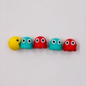 ENTREMEIO PAC-MAN E FANTASMAS 20MM EM PVC COM 30 PEÇAS