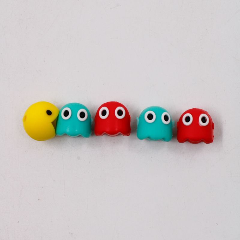 ENTREMEIO-PAC-MAN-E-FANTASMAS-20MM-EM-PVC-COM-30-PECAS---COLORIDO