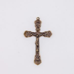 PINGENTE CRUCIFIXO TRABALHADO 70X42MM EM ZAMAC O KG