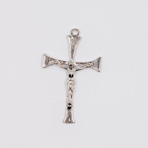 PINGENTE CRUCIFIXO TRABALHADO 74X45MM EM ZAMAC O KG