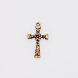 PINGENTE CRUZ TRABALHADA 47X28MM EM ZAMAC O KG