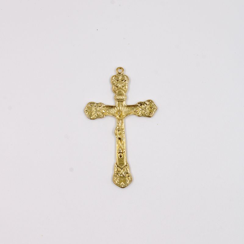 PINGENTE-CRUCIFIXO-70x42MM-EM-ZAMAC-O-KG---DOURADO