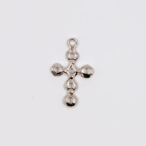 PINGENTE CRUZ BOLEADA PARA STRASS 40X25MM EM ZAMAC O KG