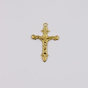 PINGENTE CRUCIFIXO TRABALHADO 47X33MM EM ZAMAC O KG