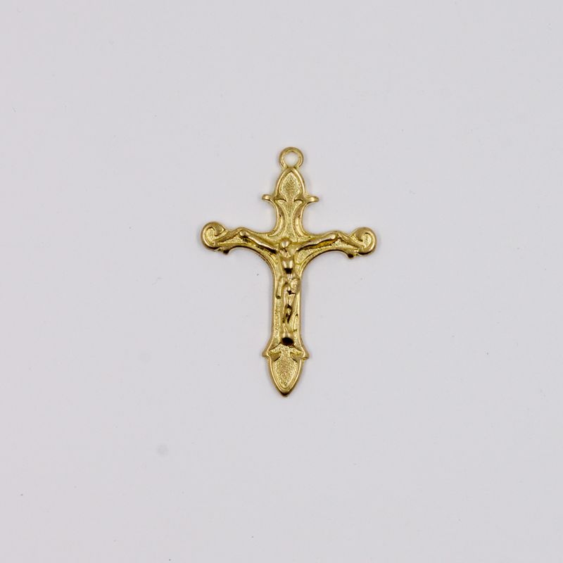 PINGENTE-CRUCIFIXO-TRABALHADO-47X33MM-EM-ZAMAC-O-KG---DOURADO