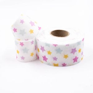 FITA DE FELTRO ESTAMPADA ESTRELAS INFANTIL 04CM COM 05 METROS