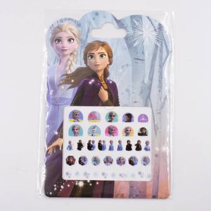 CARTELA DE ADESIVOS UNHA FROZEN EM PLASTICO COM 12 PACOTES