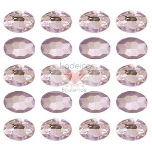 CHATON FUNDO OVAL DE CRISTAL 10X14 108 PÇS