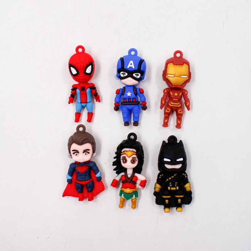 KIT-PINGENTE-SUPER-HEROIS-55MM-EMBORRACHADO-COM-02-PECAS---103---COLORIDO