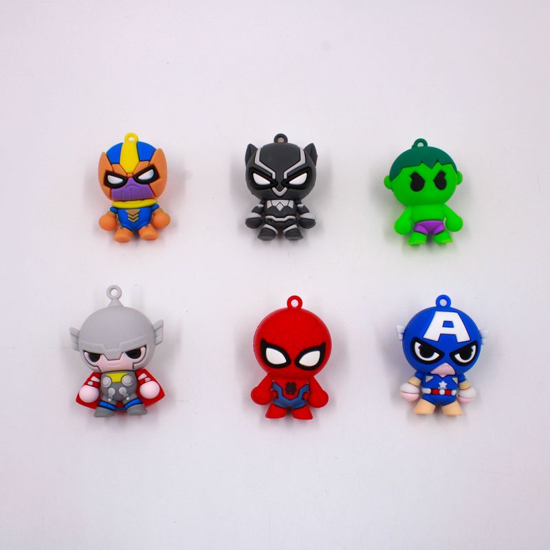 PINGENTE-HEROIS-50X30MM-EMBORRACHADO-COM-12-PECAS---103---COLORIDO-103