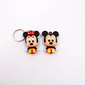 PINGENTE MICKEY E MINNIE 50MM EMBORRACHADO COM 12 PEÇAS