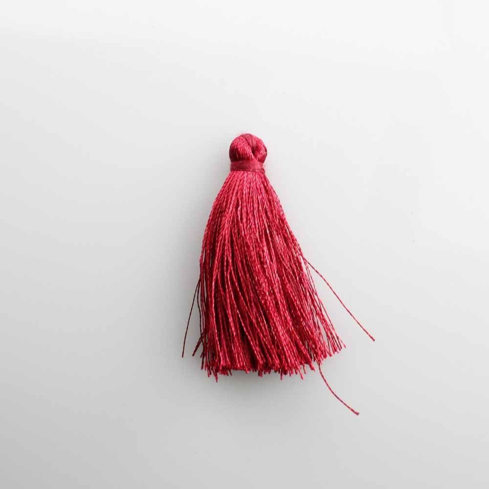 PINGENTE-POMPOM-TASSEL-40MM-COM-10-PECAS---254---BORDO-Z54