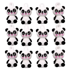 PINGENTE PANDA 25MM EMBORRACHADO COM 100 PEÇAS